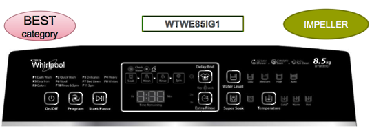 Whirlpool  Washing Machine pcb power controller board WTWE85IG1, WTWE851G1,